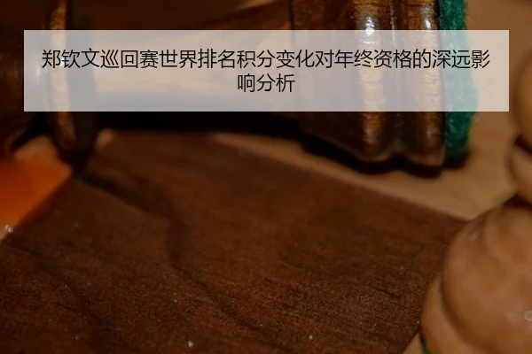 郑钦文巡回赛世界排名积分变化对年终资格的深远影响分析